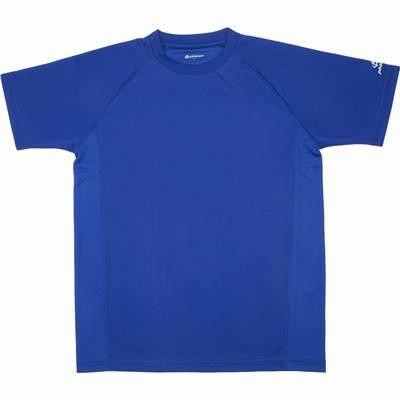 phiten ファイテン RAKUシャツ SPORTS(SMOOTH DRY) 半袖 無地 ロイヤルブルー S JG348403