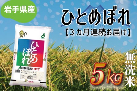 AE118　★令和5年産★ひとめぼれ 5kg(無洗米)岩手県産