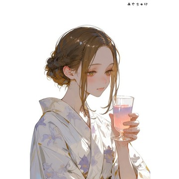 【8 月新作】07-139-0281 人物貼紙 簡約夏日女孩