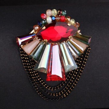 胸針手工編織水晶胸花-繽紛絢麗流蘇設計情人節生日禮物女飾品6色73jk30【獨家進口】【米蘭精品】