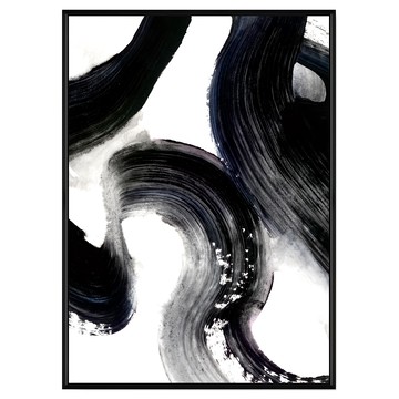 菠蘿選畫所 行墨IV CCIP3403B 40 x 30cm 抽象藝術畫作  黑色