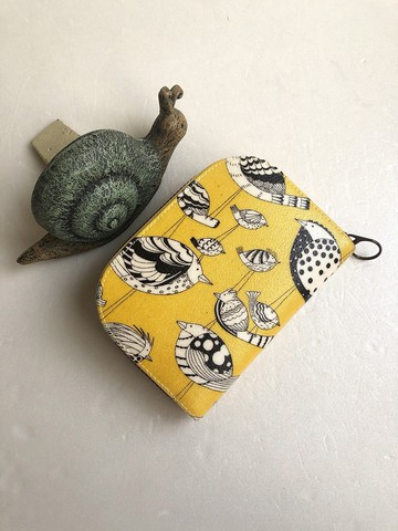 日本壓紋防水布【蜂鳥】-短夾/皮夾/零錢包/禮物