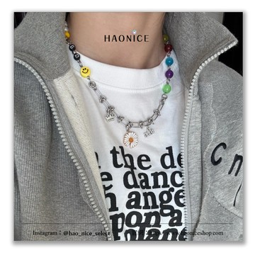 【HAO NICE】GD 100%韓國正品 PEACEMINUSONE權志龍GD同款經典小雛菊粉色小王子串珠手鍊 項鍊