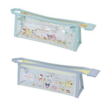 小禮堂 Sanrio 三麗鷗 大集合  PVC拉鍊筆袋 (閒聊下午茶)
