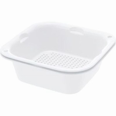 リッチェル 4973655169407 シェリー ザルバッとん ホワイト 大盛 (ざる バット セット)