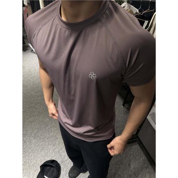 GTAL美式訓練短袖四針六線修身彈力運動健身透氣涼感顯壯速干T恤