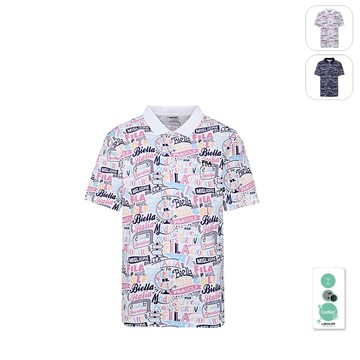 【FILA】男性 GOLF 高爾夫 吸濕排汗 短袖POLO衫-白色 1POY-6102-WT