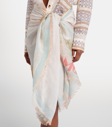 Zimmermann Como printed cotton beach cover-up
