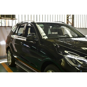 賓士W166晴雨窗 BENZ ML-CLASS SUV W166 第三代 11-15年適用【短截款】比德堡嵌入式晴雨窗