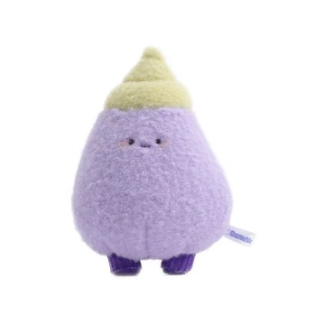 Bazuuyu 芭爪娛｜蔬菜家族 食材毛絨玩具可愛擺件 茄寶絨毛 8cm