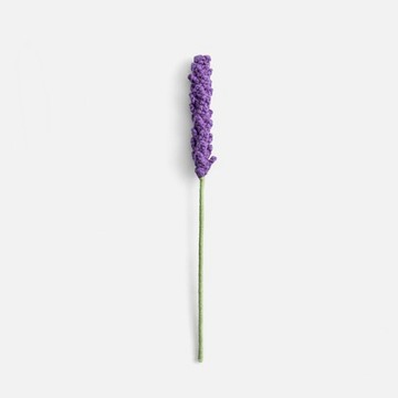 奧可利鉤針毛線小花插薰衣草27cm 深紫