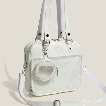 急發🚀日係二次元奶油痛包 小衆可愛手提包 大容量通懃單肩包 斜挎兩用設計 輕便防潑水 動漫週邊收納原創奶油痛包女小衆可愛