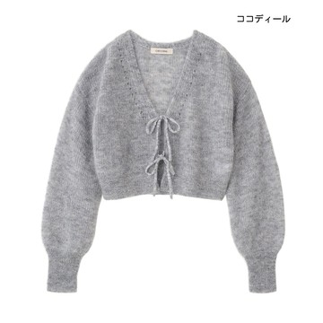 【ココディール】格雷灰色毛海結繩開襟衫 O4W33311