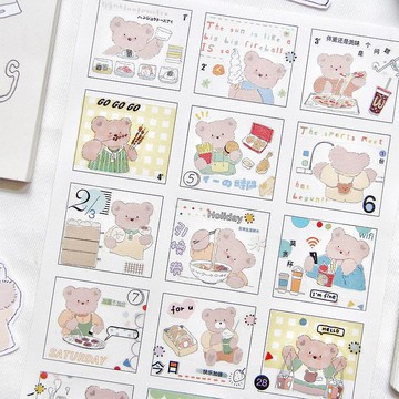 吃吃小熊 PET 和紙膠帶 台灣製 10米卷