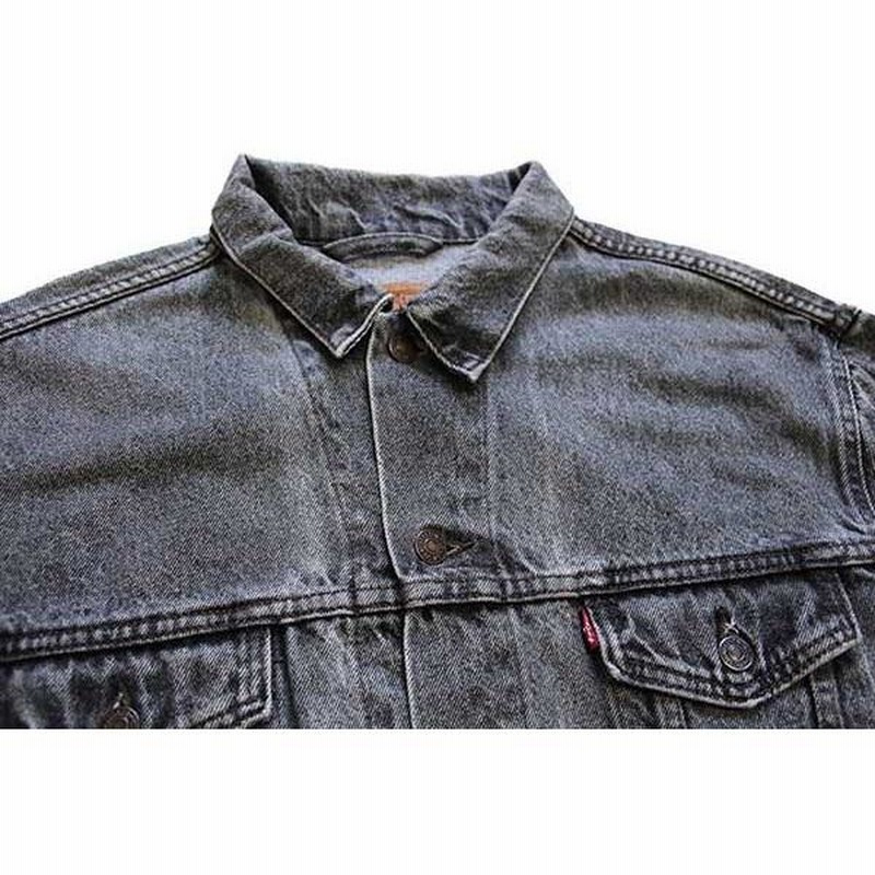 ☆90s Levi'sリーバイス 70503 ブラック デニムジャケット 4ポケット 