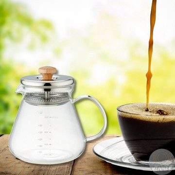 福至開運耐熱壺【Winner】玻璃壺 瓠瓜造型壺 耐熱壺 泡茶壺 花茶壺 茶壺 玻璃茶壺 刻度泡茶壺