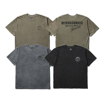 Neighborhood Tee SS-5 復古水洗圓形徽標短袖 橄欖綠/灰/黑 261PCNH-ST05