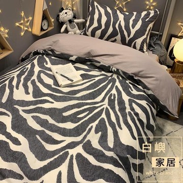 樂天精選~簡約純棉被罩150x200北歐單人全棉復古被套單件- 雙11全館免運