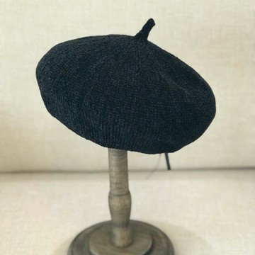 氣質 網紅同款秋冬韓版雪尼爾百搭時尚貝雷帽女絲絨畫家帽子日系1入