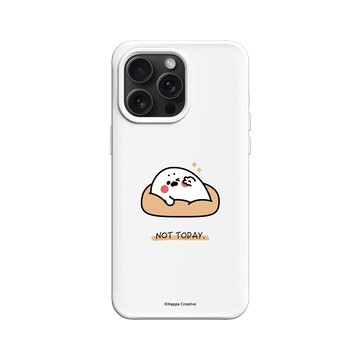 iPhone 15 Pro Max SolidX 白 - 無所事事小海豹 The Nothing Seal - 明天再說