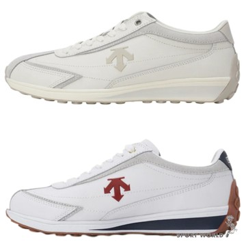 Descente 迪桑特 休閒鞋 男鞋 女鞋 皮革 米/白【運動世界】SR113LCR11-BEWH/SR113LCR11-RDNY