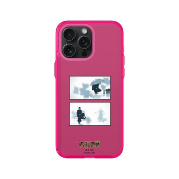 iPhone 15 Pro Max Clear 粉漾桃 - Jujutsu Kaisen 咒術迴戰 S2 - 懷玉・玉折劇照系列-五條悟＆夏油傑雨天款