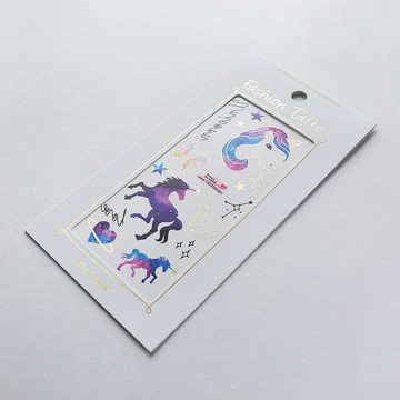 the NAMIE 021 DIY 紋身/刺青Color Tattoo 彩色紋身貼紙 獨角獸