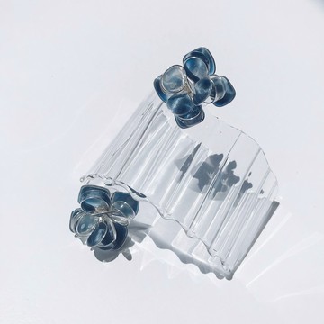 <貓眼系列-銀河款>造型手工設計樹脂耳環/耳釘款/earring