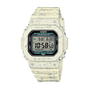 【CASIO 卡西歐】G-SHOCK 太陽能電力 獨特米白 永續時尚 經典方型 G-5600BG-5_43.2mm