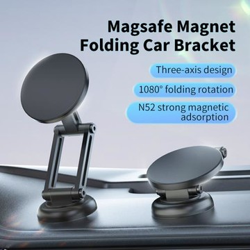 Magsafe磁吸式車載手機架支架 鋁合金儀表盤手機支架汽車車載用