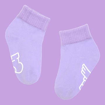 sokker®｜馬卡龍防滑2分之1童襪(夜空紫)