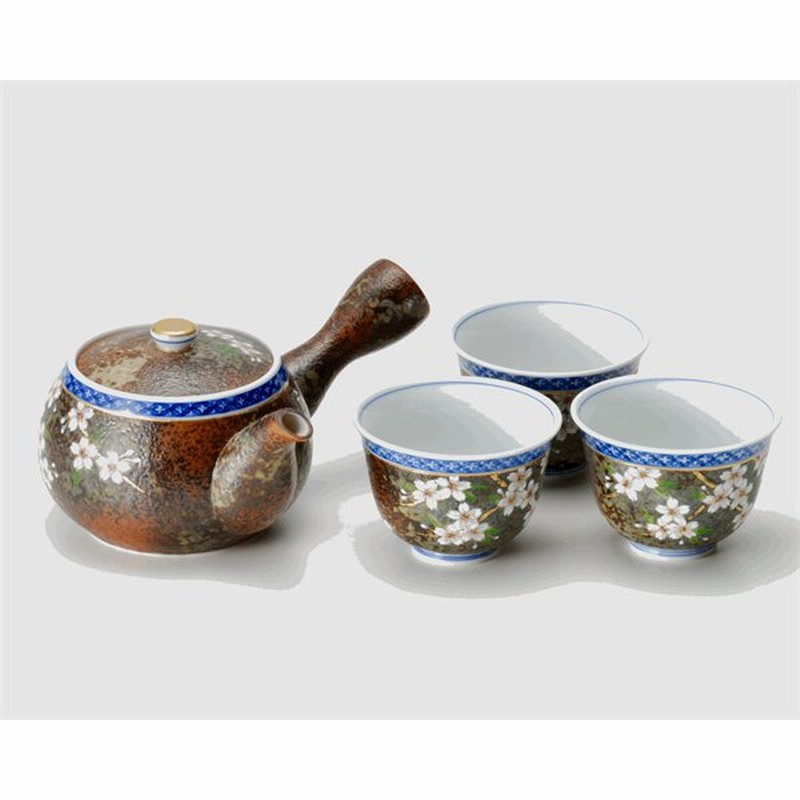日本製 有田焼 平成鍋島 地紋桜 茶器セット かわいい 急須 お茶 来客用 湯呑みセット きゅうす 急須セット 会社設立 引き出物 内祝い 親戚 就任 クリスマス 通販 Lineポイント最大get Lineショッピング