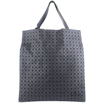 ISSEY MIYAKE 三宅一生 BAOBAO 黑色壓紋三角方格提背托特包