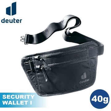 【Deuter 德國 SECURITY MONEY I 40g 隱藏式錢包《黑》】3950226/腰包證件收納/貼身袋/證件包