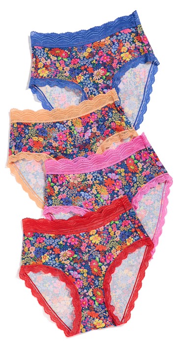 Stripe & Stare High Rise Four Pack Full Bloom 1X