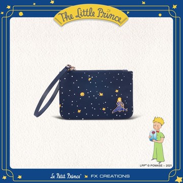 【小王子Le Petit Prince聯名款】閃耀星空系列 卡片零錢包-星空藍 LPP76203-98