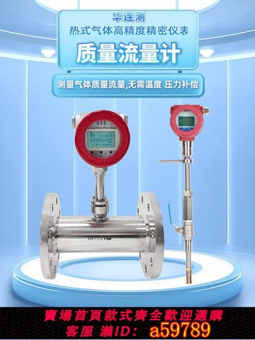 【全網低價 可打統編】華聯供熱燃氣質量流量計插管式分體式壓縮空氣氧氣智能流量計