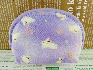 【震撼精品百貨】招財貓 招き猫 面紙化妝包-紫兔子 震撼日式精品百貨