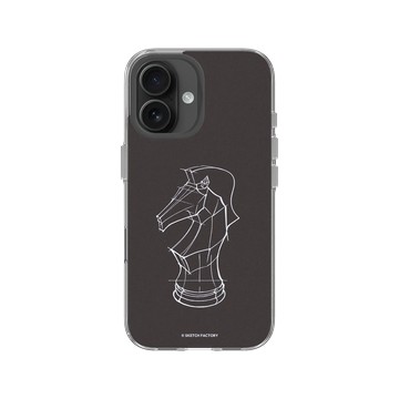 iPhone 16 Clear Case（相機按鈕） 透明 - Sketch Factory - 西洋棋