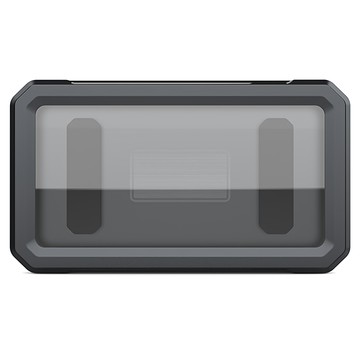 HONG JIN 360度旋轉浴室防水手機盒，黑色，無痕掛牆設計，全包覆嚴密防水，高透視窗，讓您安心享受沐浴時光  1個