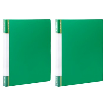 Lan CHYn 連勤牌文具 圓型夾 3孔  綠色  2本