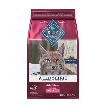 BlueBuffalo 原野精靈 鮭魚無穀配方4磅 成貓飼料 貓乾糧