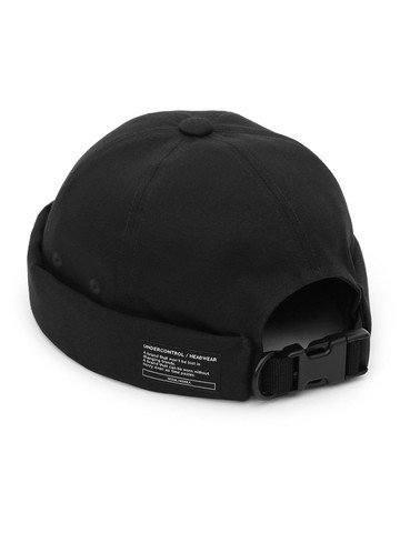 TWILL COTTON MOLD CAP [BLACK]