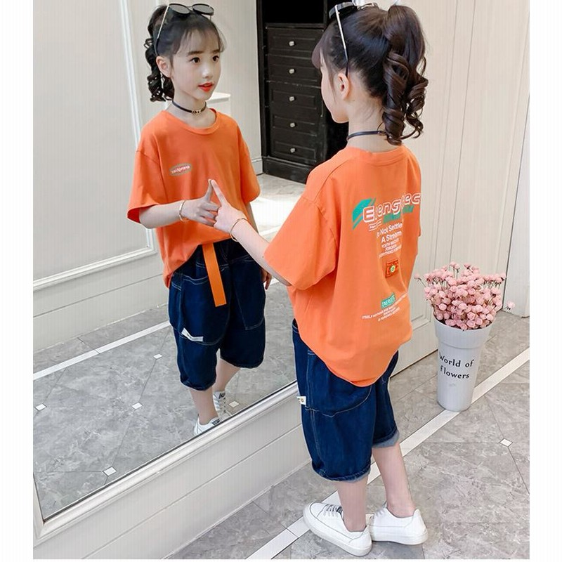 新商品 140 Tシャツ トップス 子供 キッズ 女の子 おしゃれ 小学生