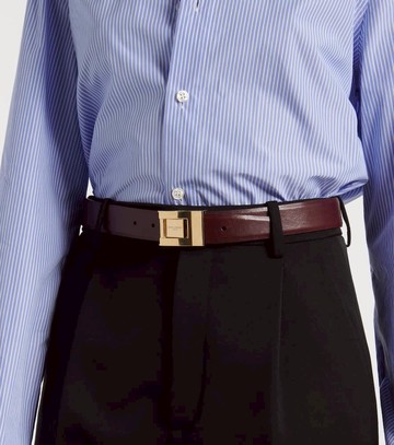 Saint Laurent La 76 leather belt