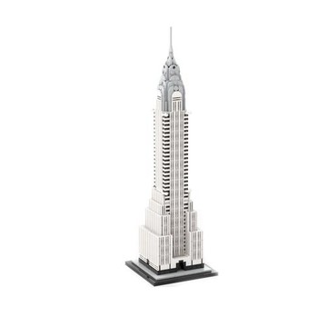 積木佳磚跨境玩具外貿MOC127022克萊斯勒大廈建筑小顆粒益智熱賣