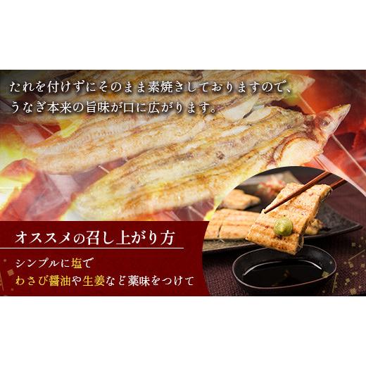 ふるさと納税 宮崎県 新富町 ［玄人の一品］うなぎ白焼き 2尾×3ヶ月定期便（150〜200g程度／1尾あたり）宮崎県産鰻 蒲焼タレ付