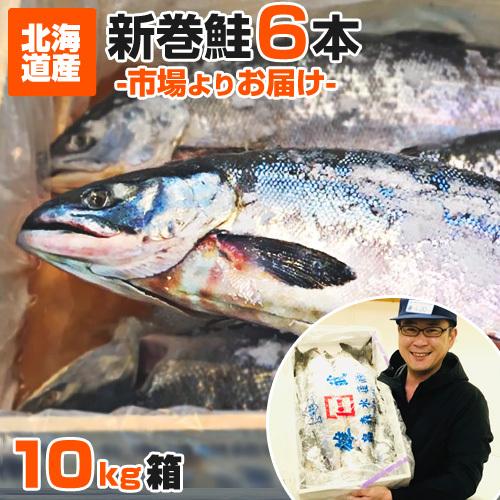 塩漬け 新巻鮭 北海道産 10kg6尾 塩鮭 塩引き鮭 鮭 秋鮭 しゃけ サケ さけ 産地直送 1本 水産仕入れ 年末年始 お正月 お歳暮