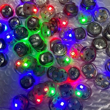 🔥🔥桃園有貨🔥🔥【店鋪熱銷】防水led震動髮光閃光燈片燈碰撞衣服燈鞋DIY閃光燈芯拍打髮亮彩燈 1MKH