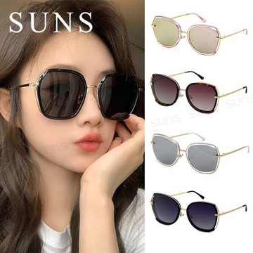 【SUNS】時尚韓版偏光墨鏡 Polarized水銀鏡面墨鏡  時尚ins太陽眼鏡 輕量 防眩光 抗UV400
